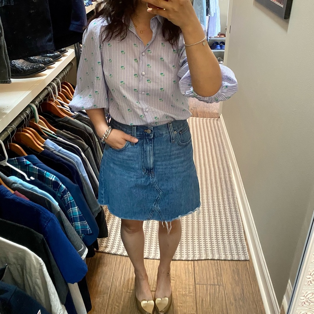 Zara puff sleeve shirt